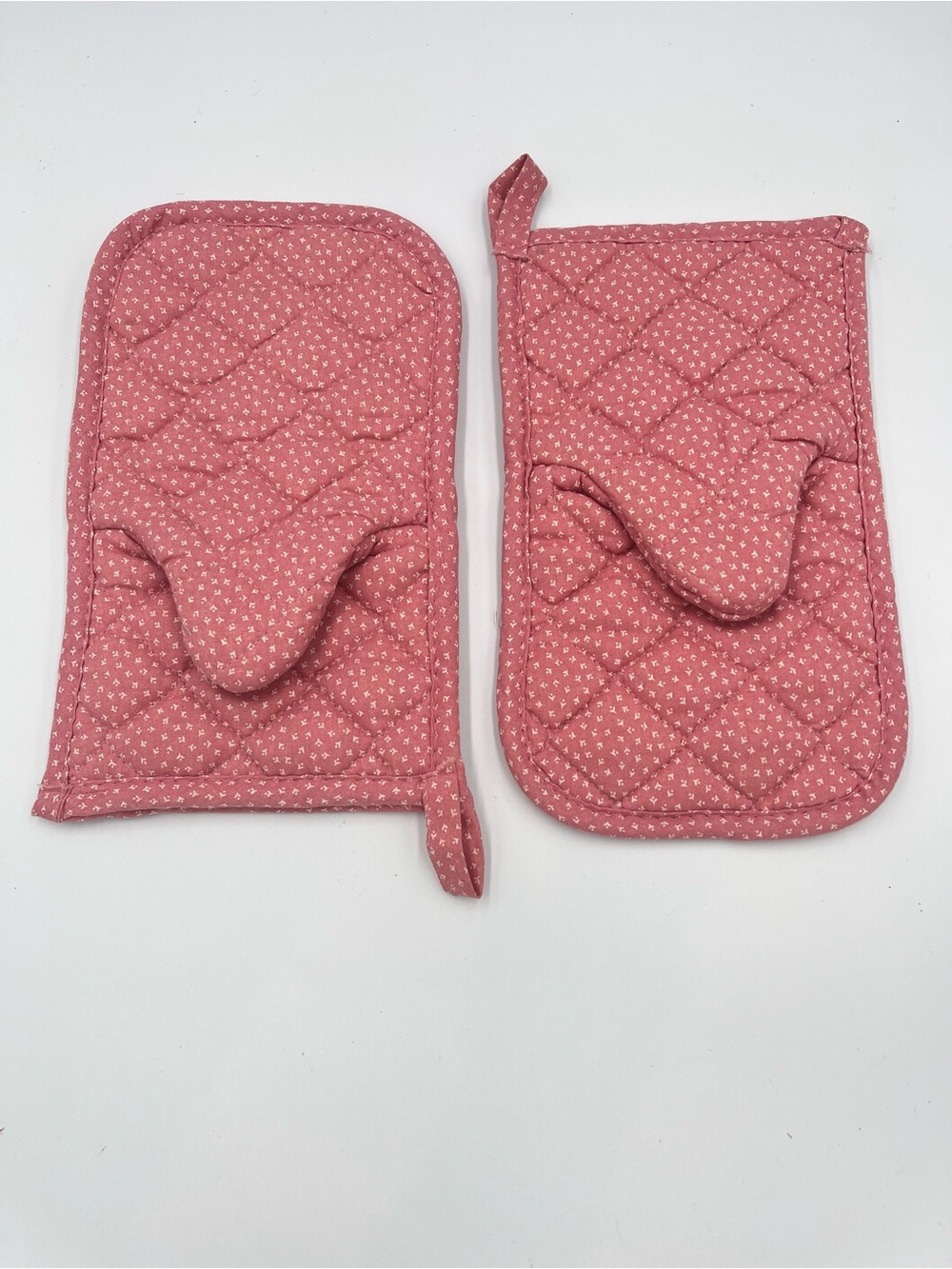 Vintage Cat Potholders Set of 2 Quilted Applique Kitty Hot Pads Cottagecore - Picture 4 of 6